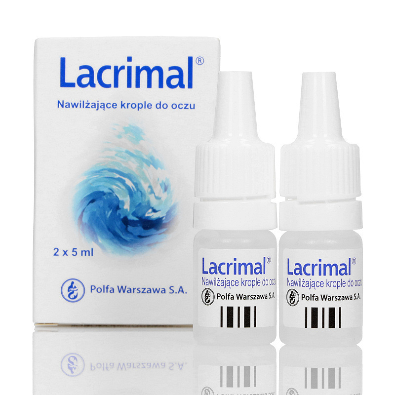 Lacrimal, krople do oczu nawilżające, 2 butelka x 5 ml