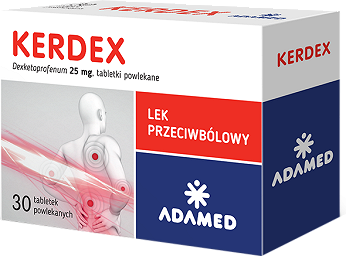 Kerdex, tabletki na ból słaby i umiarkowany, 30 szt.
