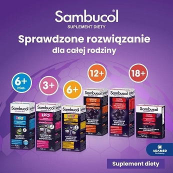 Sambucol Extra Strong, kapsułki ze składnikami wspierającymi układ odpornościowy dla dorosłych, 30 szt.