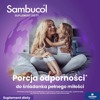 Sambucol Junior, płyn ze składnikami wspomagającymi układ odpornościowy, 120 ml