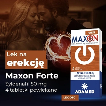 Maxon Forte, tabletki na erekcję 50mg, 4 szt.