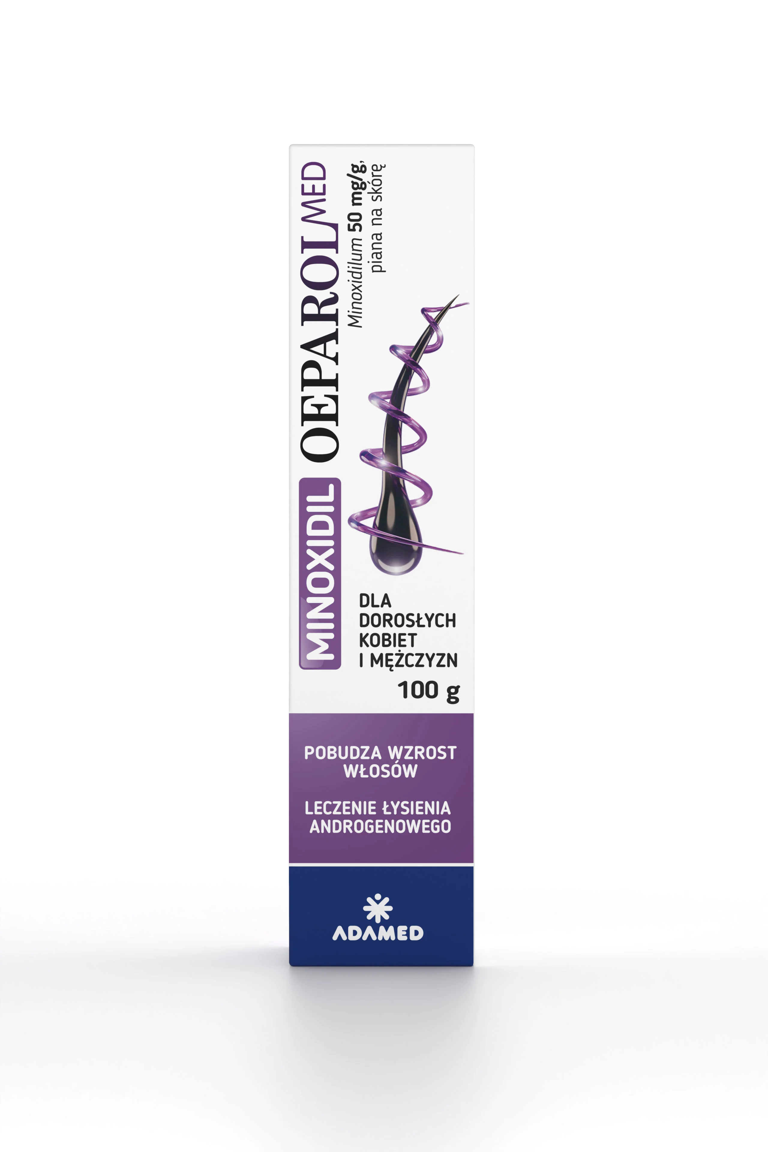 Minoxidil OeparolMed, 50 mg/g piana na skórę, 100 g