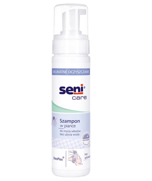 Seni Care Szampon, pianka do mycia włosów bez użycia wody, 200 ml