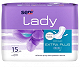 Seni Lady Extra Plus, wkładki urologiczne, 15 szt. wkładki urologiczne, 15 szt.
