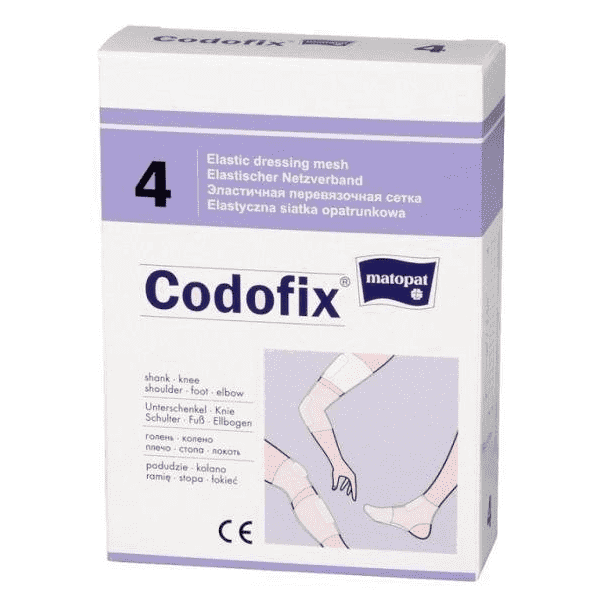Siatka Opatrunkowa Codofix, elastyczna, rozmiar 4 - 3,5-4,5 cm x 1 m, 1 szt.