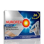 Nurofen Mięśnie i Stawy plaster leczniczy na naciągnięcie mięśni i zwichnięcia, 4 szt.