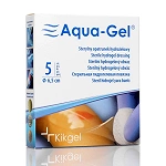 Aqua-Gel opatrunek na trudno gojące się rany, średnica 6,5 cm, 5 szt.