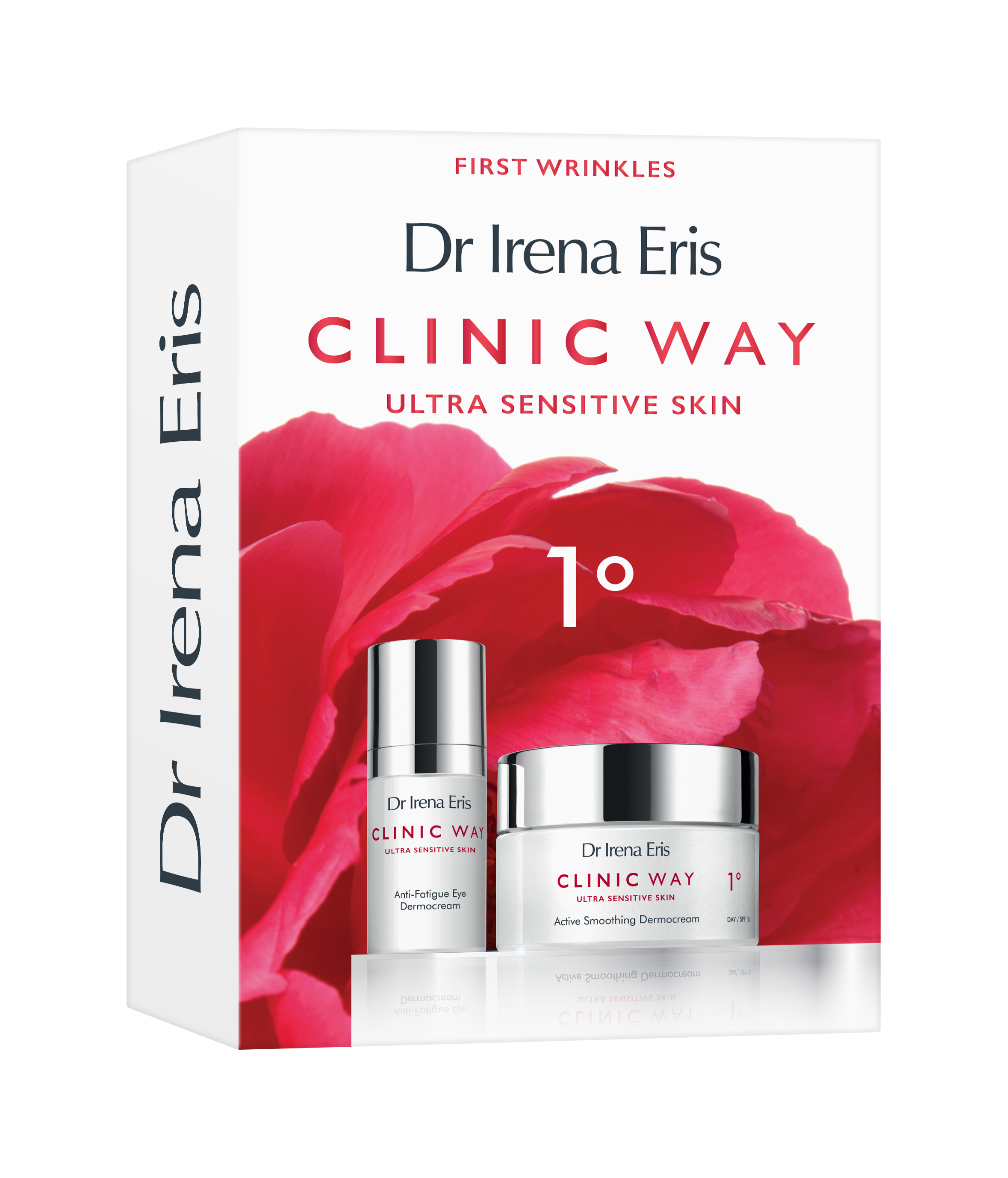 Dr. Irena Eris Clinic Way 1º, zestaw: dermokrem SPF15 50 ml + dermokrem pod oczy 15 ml.