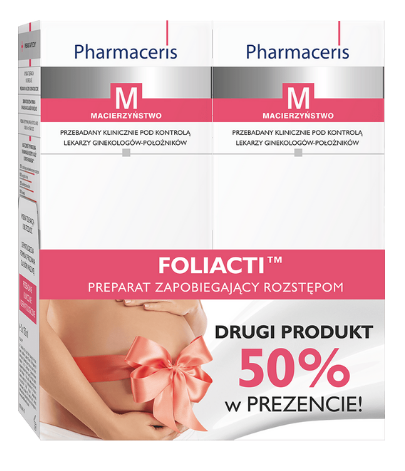 Pharmaceris M Foliacti, krem zapobiegający rozstępom, 2 x 150 ml