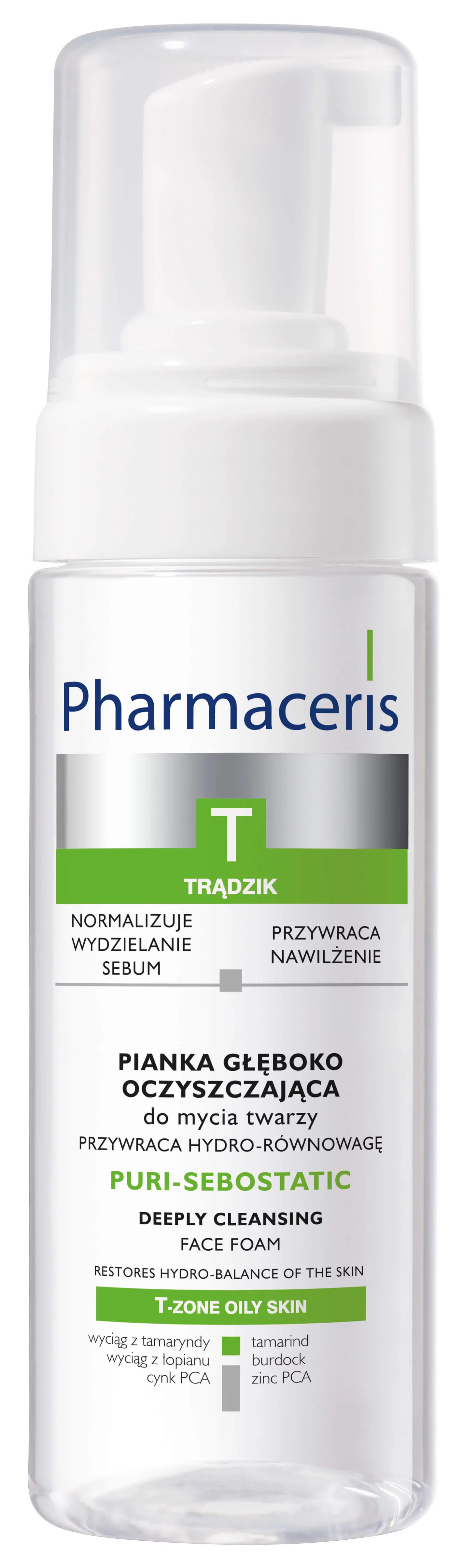 Pharmaceris T Puri Sebostatic  pianka głęboko oczyszczjąca do mycia twarzy, 150 ml