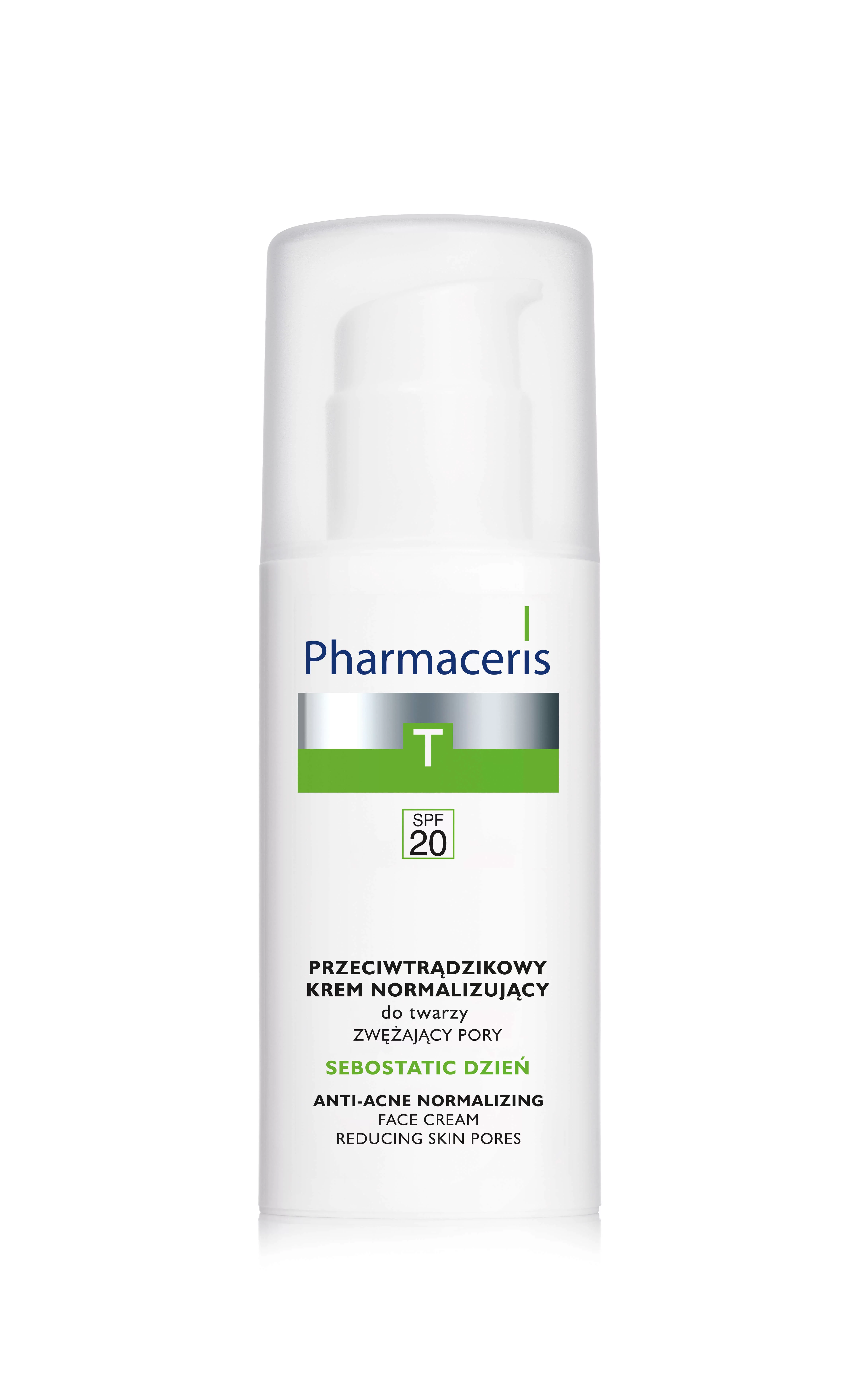 Pharmaceris T Sebostatic  krem przeciwtrądzikowy i normalizujący do twarzy, 50 ml
