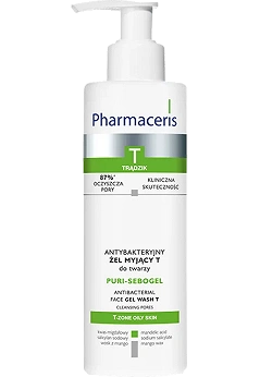 Pharmaceris T Puri-Sebogel, żel antybakteryjny myjący do twarzy, 190 ml