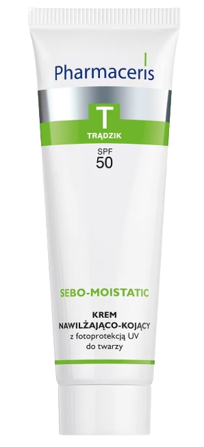 Pharmaceris T Sebo-Moistatic krem nawilżająco-kojący do twarzy SPF 30, 50 ml