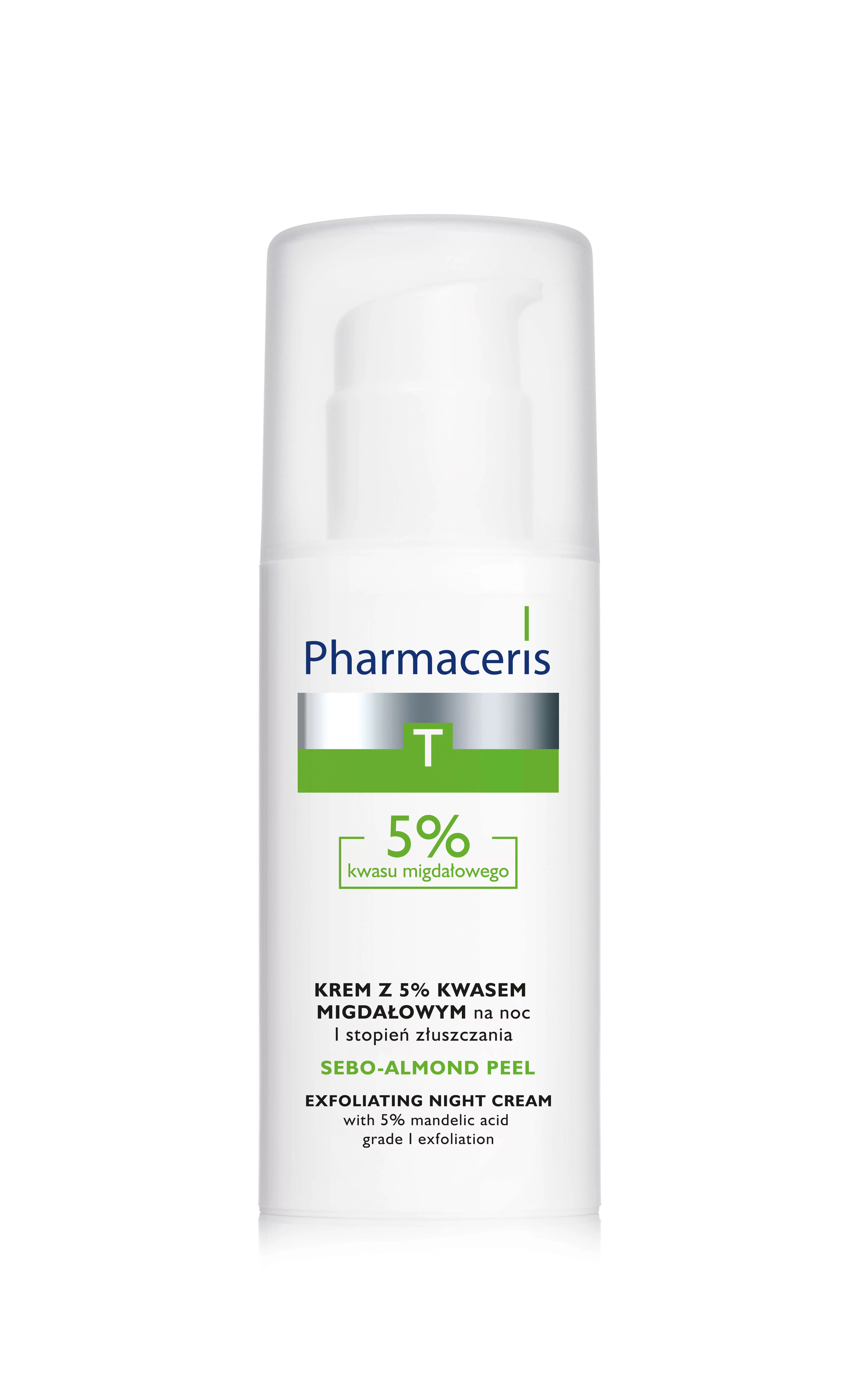 Pharmaceris T SeboAlmond Peel krem z 5% kwasem migdałowym na noc, 50 ml