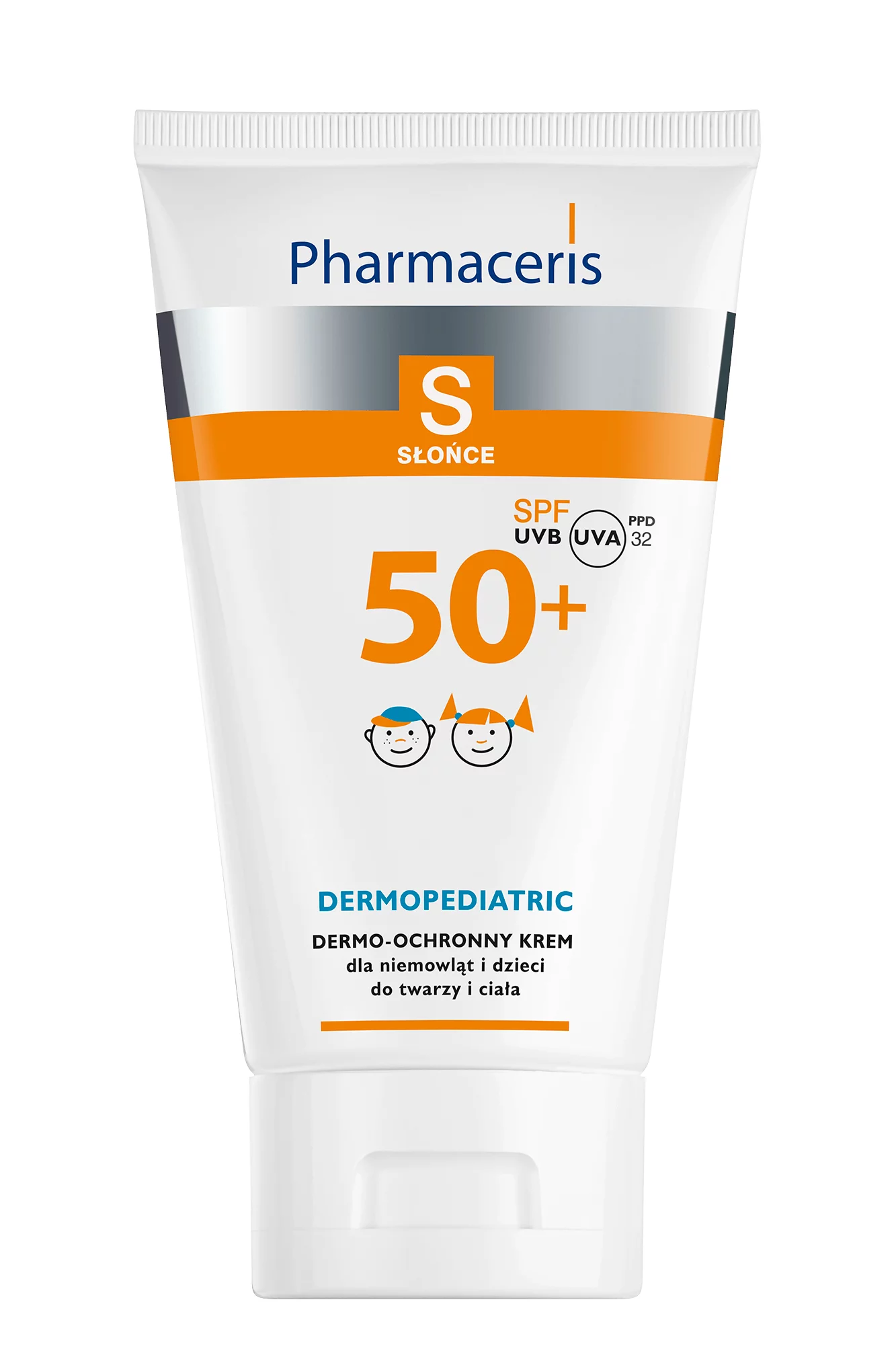 Pharmaceris S dermo-ochronny krem do twarzy i ciała dla niemowląt i dzieci SPF 50+, 125 ml