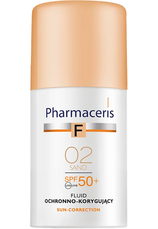Pharmaceris F   fluid ochronno-korygujący SPF 50 +, odcień 02, 30 ml