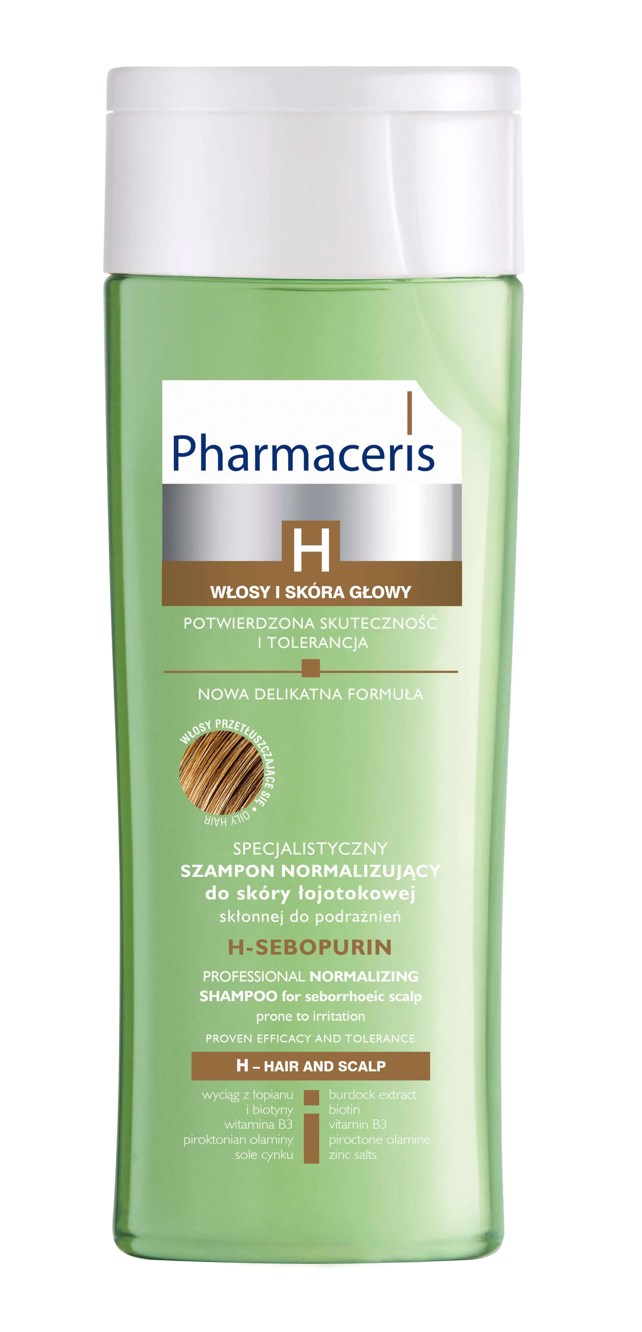 Pharmaceris H Sebopurin specjalistyczny szampon normalizujący do skóry łojotokowej, 250 ml