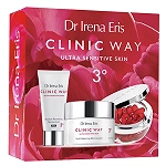 Dr. Irena Eris Clinic Way Ultra Sensitive Skin 3° zestaw: krem na dzień, 50ml + krem na noc, 30ml + dermokapsułki, 30szt.
