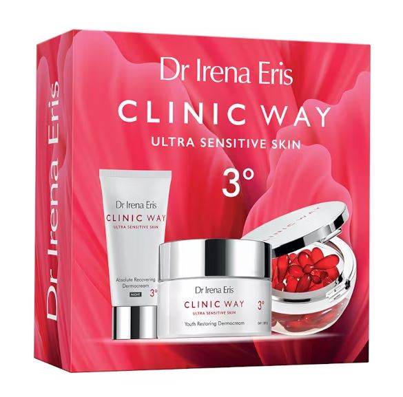 DR IRENA ERIS Dr. Irena Eris Clinic Way 3° Odmłodzenie, zestaw dermokrem na dzień SPF 20, 50ml + dermokrem na noc, 30 ml + dermokapsułki rewitalizujące, 30 szt. — Inhaltsstoffe i ocena