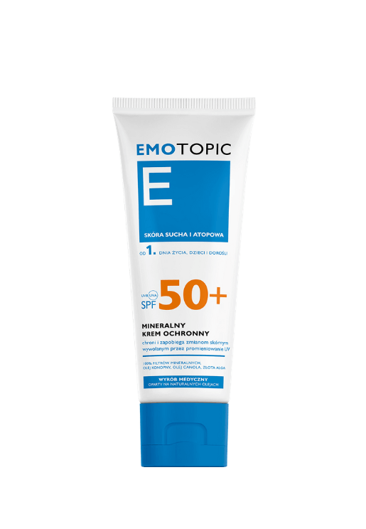 Emotopic, krem mineralny z filtrem SPF 50+, 75 ml