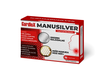 Gardlox Manusilver, pastylki do ssania, 16 pastylek