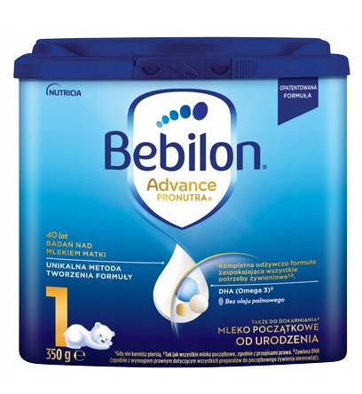 Bebilon 1 z Pronutra ADVANCE, mleko początkowe, 350 g