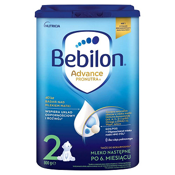 Bebilon 2 z Pronutra Advance, proszek mleko następne powyżej 6 miesiąca życia, 800 g