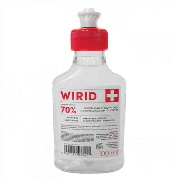 Wirid, żel dezynfekujący do rąk, 100 ml