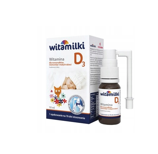 Witamilki, krople z witaminą D3 dla dzieci, 10 ml