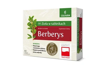 Berberys, tabletki ze składnikami wspomagającymi pracę wątroby, 60 szt.