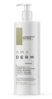 AMADERM PSORIA, łagodzący balsam do ciała, 400 ml