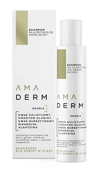 AMADERM PSORIA, szampon na łuszczącą się skórę głowy, 200 ml