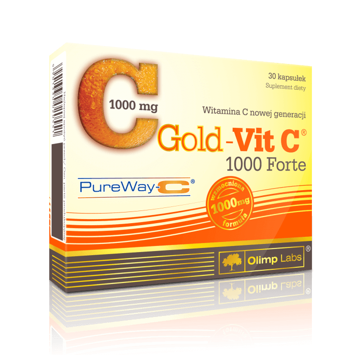 Olimp Gold-Vit C 1000 Forte, kapsułki ze składnikami uzupełniającymi codzienną dietę w witaminę C, 30 szt.
