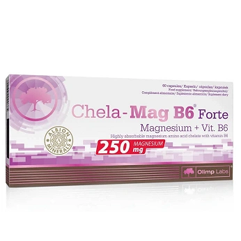 Olimp Chela-Mag B6 Forte Mega Caps, kapsułki w stanach zapotrzebowania na magnez, 60 szt.
