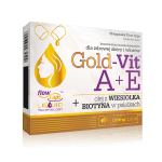 Olimp Gold-Vit A+E  kapsułki ze składnikami wspierającymi skórę i włosy, 30 szt.