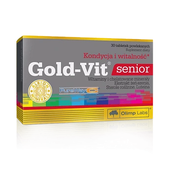 Olimp Gold-Vit senior, tabletki ze składnikami wspierającymi kondycję i witalność, 30 szt.