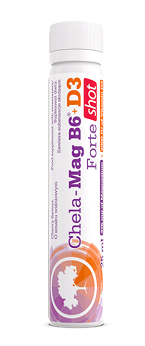 Chela Mag B6+D3 Forte shot, ampułka, wiśnia, 25 ml