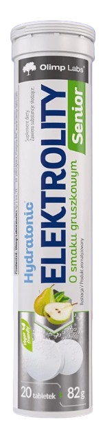 Olimp Hydratonic Elektrolity Senior smak gruszkowy, 20 tabletek musujących