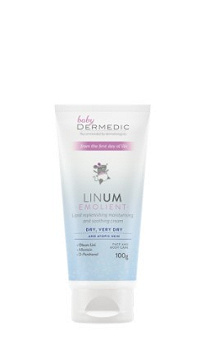 Dermedic Baby Linum Emolient , nawilżająco-kojący krem dla dzieci od 1. dnia życia, 100 g.