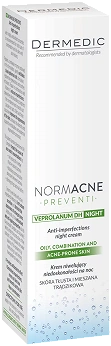 Dermedic Normacne Preventi, krem niwelujący niedoskonałości na noc, 40 ml