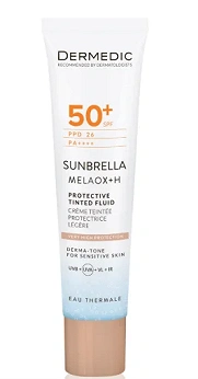 Dermedic Sunbrella, tonujący, lekki krem ochronny spf 50+, 40 ml