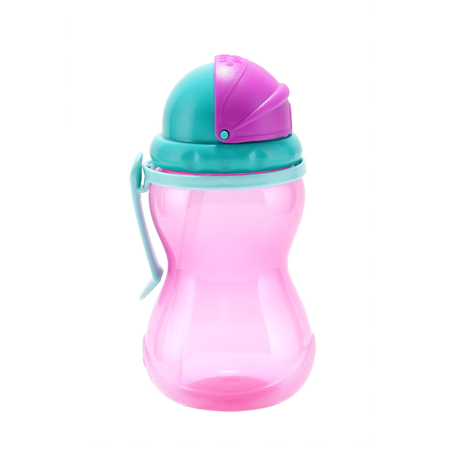 Canpol Babies, bidon ze składaną rurką silikonową różowy 370 ml