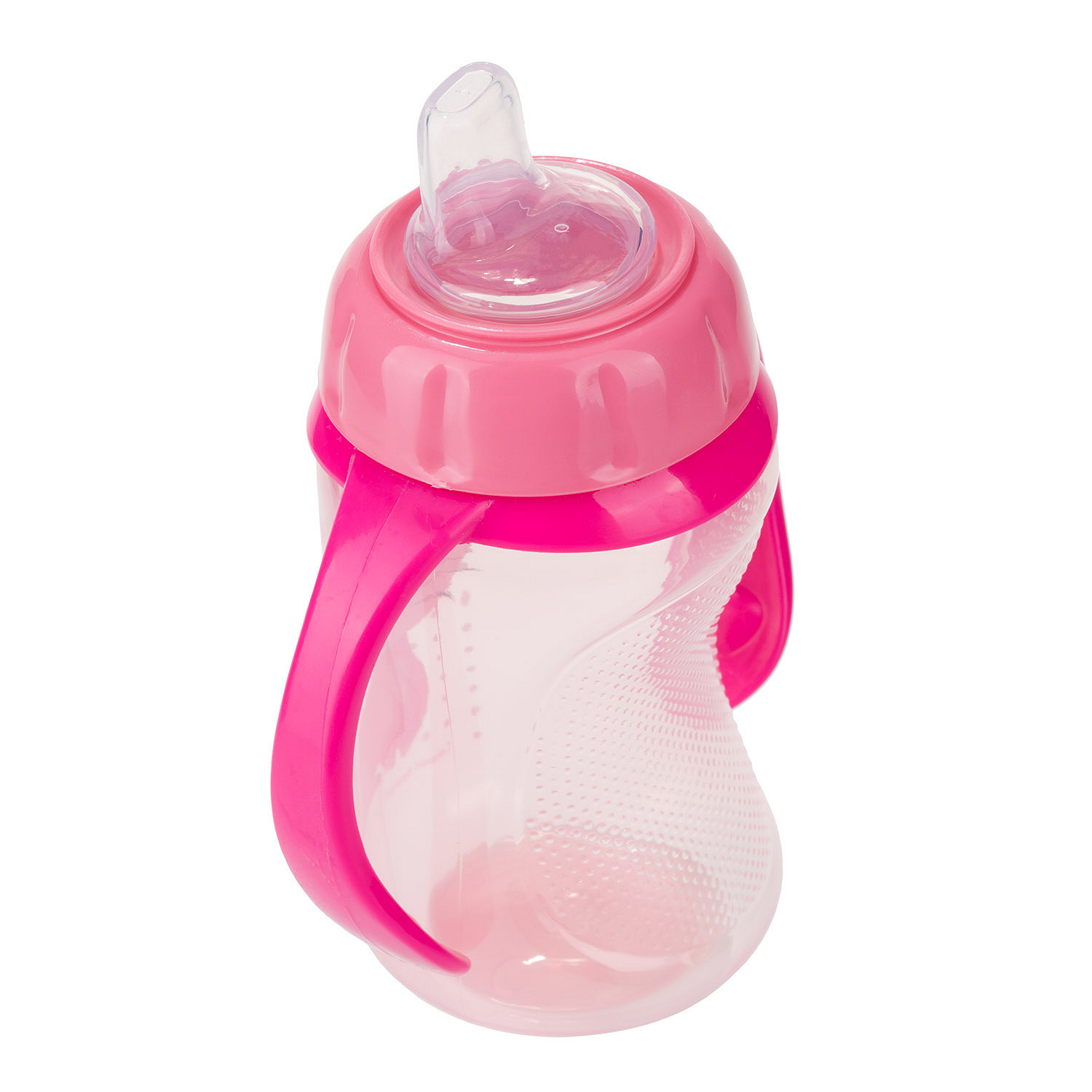 Canpol Babies , kubek treningowy ustnik silikonowy 320 ml CUTE ANIMALS różowy, 1 szt.