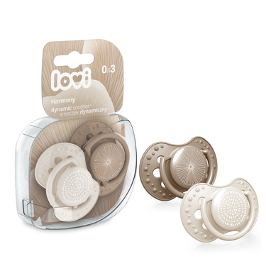 Lovi Harmony Boy, smoczek silikonowy dynamiczny 0-3 m, 2 szt.