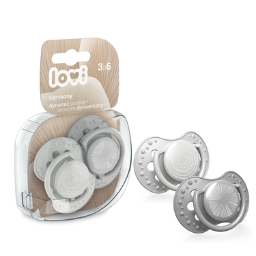 Lovi Harmony Boy, smoczek silikonowy dynamiczny 3-6-m, 2 szt.