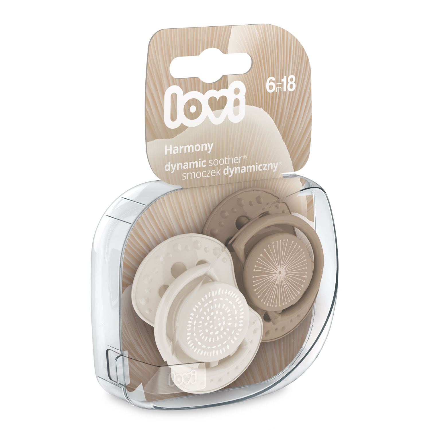 Lovi Harmony Girl  smoczek silikonowy dynamiczny 6-18 m, 2 szt.