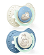 LOVI, Night&Day Boy 0-3 m, smoczek silikonowy, 2 szt. smoczek silikonowy, 2 szt.