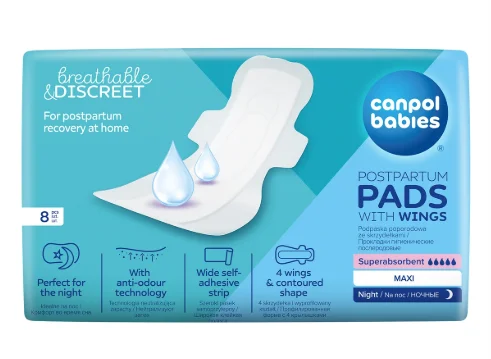 Canpol babies podpaski poporodowe ze skrzydełkami