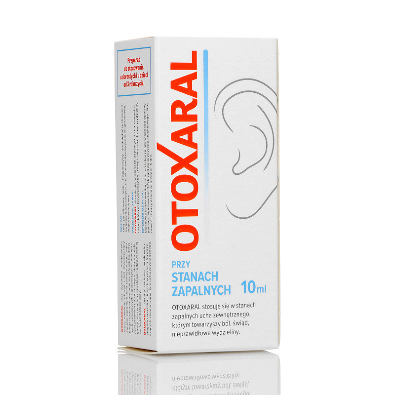 Otoxaral, krople na stany zapalne uszu, 10 ml