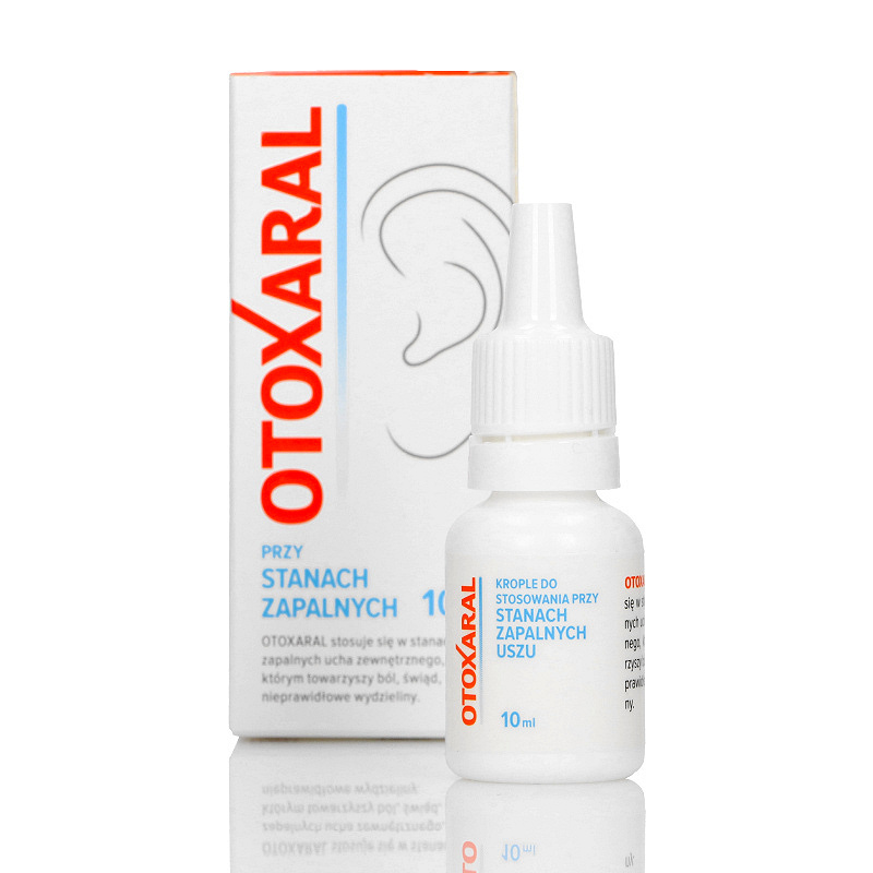 Otoxaral, krople na stany zapalne uszu, 10 ml